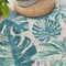 World Rug Gallery Contemporary Tropical Floral Indoor/Outdoor Area Rug 5'3'' x 7' Blue 433BLUE5X7 - alternate 9